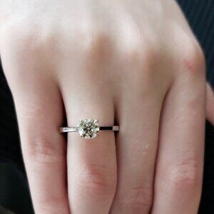 14K Gold 1 Ct Natural Diamond Ring